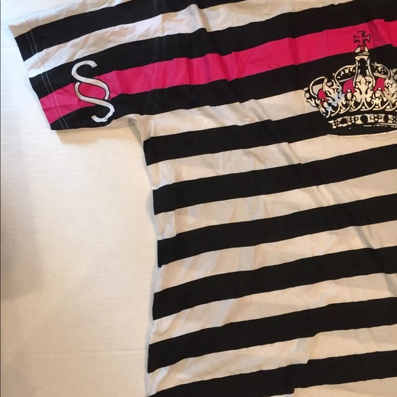 Subscript Shirt Tee Rare! $68 stripe crown M - Picture 2 of 8